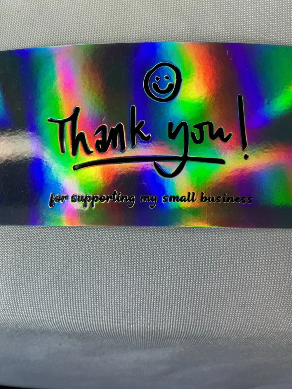 ★ 25 Holographic Thank You Cards Small Business Boutique Supplies